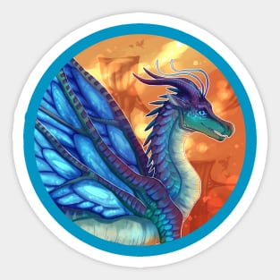 Wings of Fire - Blue Sticker